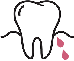 歯茎から出血イラスト